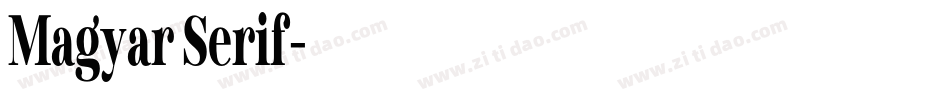 Magyar Serif字体转换